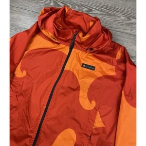 Adidas x Marimekko Women's Limited Edition Bold Print Jacket Red Orange Size 4X